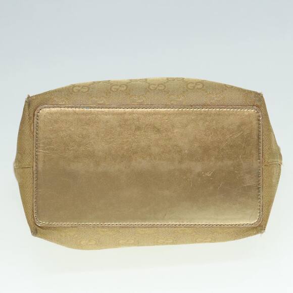 GUCCI GG Canvas Shoulder Bag Gold Tone Gold 0021099 - Picture 9 of 12